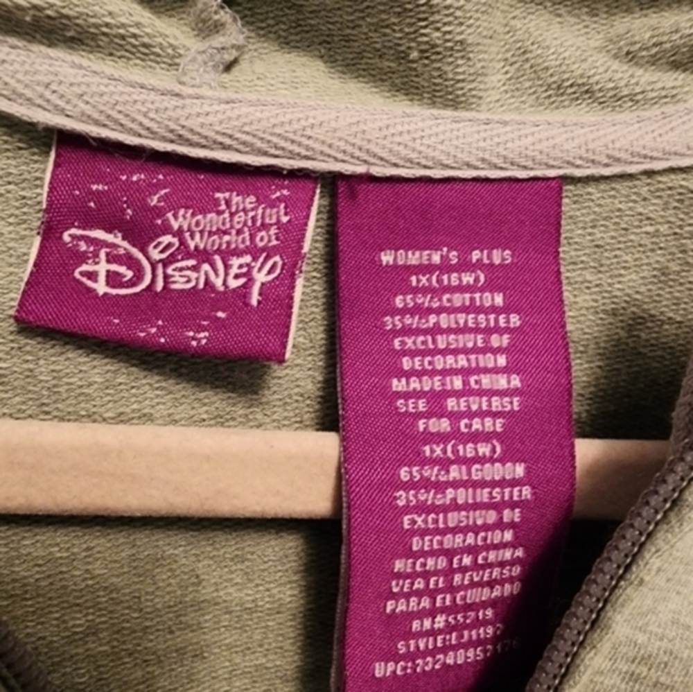 DISNEY Grumpy Hoodie‎ Size 1X (16W) - Picture 4 of 5